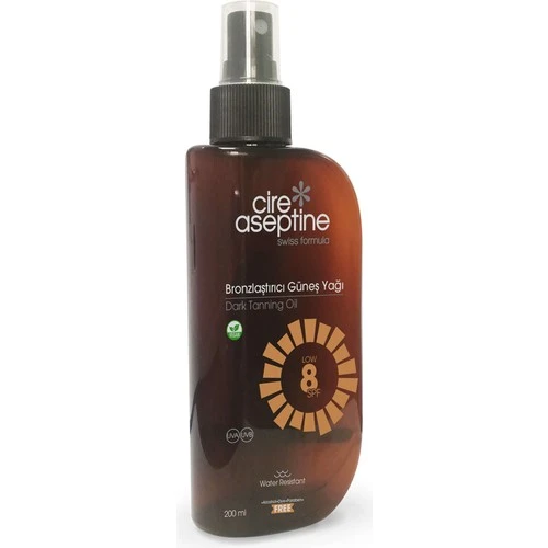 Cire Aseptine Bronzlaştırıcı Güneş Yağı 8 Spf 200 ml ürün görseli 1