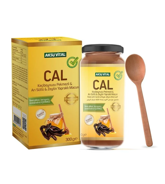 Aksuvital CAL Macunu Keçiboynuzu Pekmezi Arı Sütü 300gr ürün görseli 1