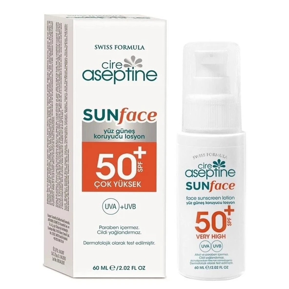Cire Aseptine SunFace 50 Spf Yüz İçin Güneş Koruyucu Krem 60 ml ürün görseli 1