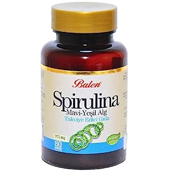 Balen Spirulina 375 mg 80 kapsül ürün görseli 1