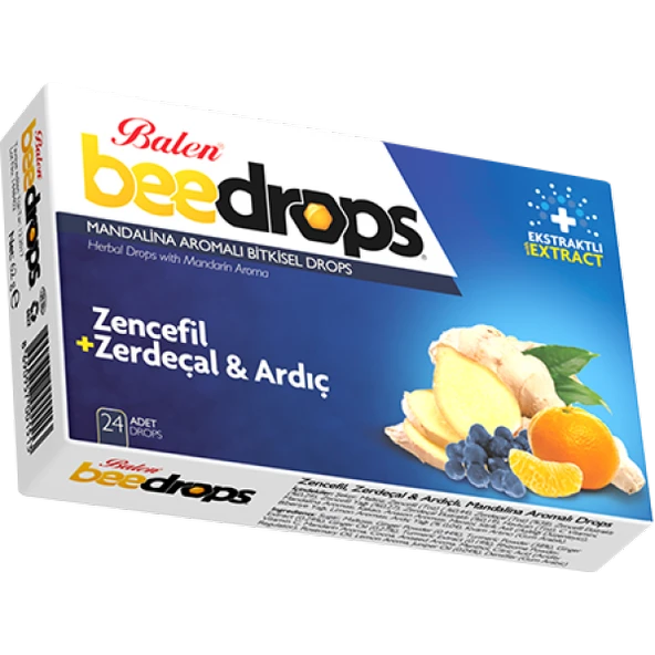 Balen Zencefil Zerdeçal Ardıçlı Mandalina Aromalı Drops 24 adet ürün görseli 1