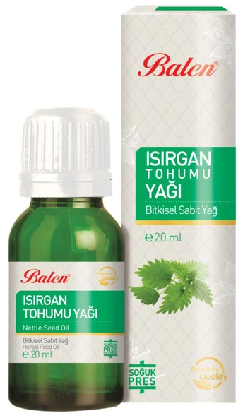 Balen Isırgan Tohumu Yağı 20 ml Soğuk Pres ürün görseli 1
