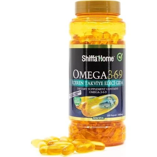Shiffa Home Omega 3-6-9 1000 mg 200 Softjel ürün görseli 1