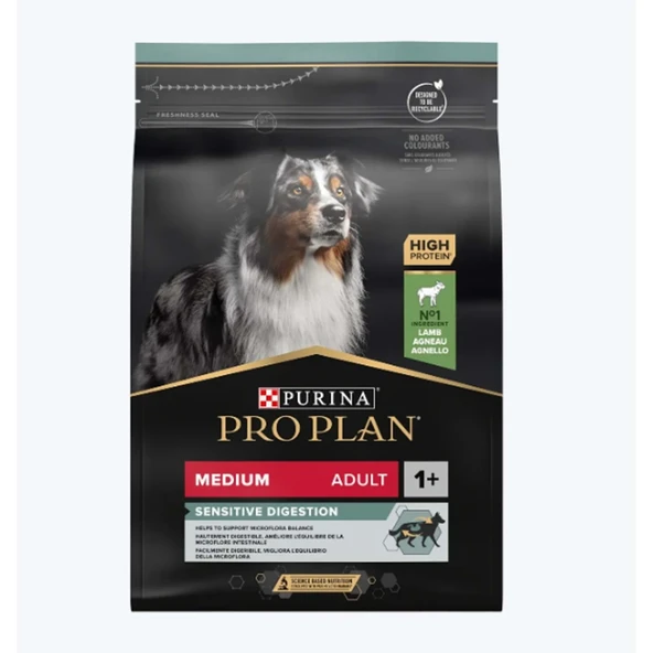 Pro Plan Medium Adult Kuzulu Yetişkin Köpek Maması 3 Kg ürün görseli 1