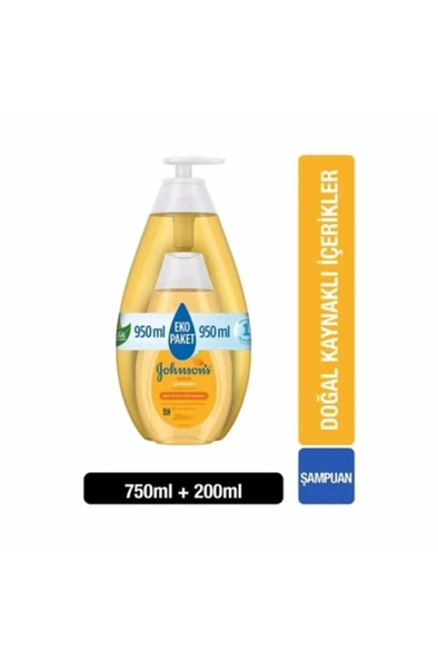 Johnson's Bebek Şampuanı 750 Ml + Bebek Şampuanı 200 Ml ürün görseli 1