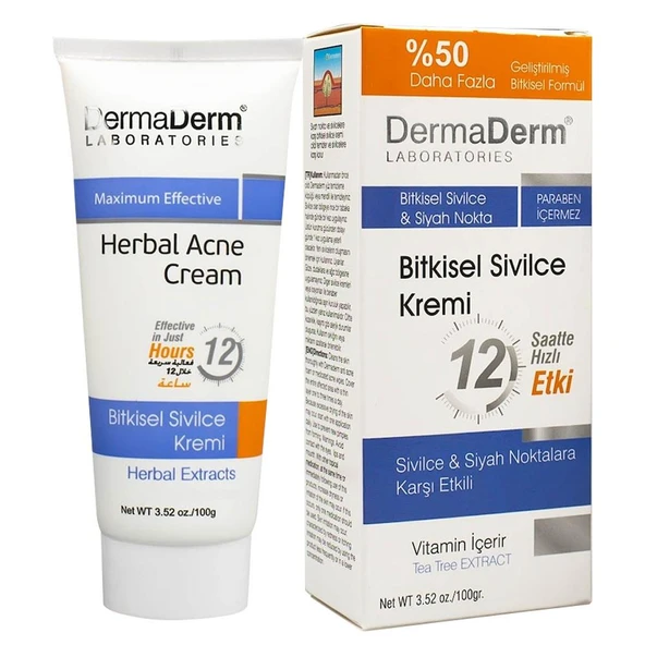 Dermaderm Bitkisel Siyah Nokta Sivilce Kremi 100 gr ürün görseli 1
