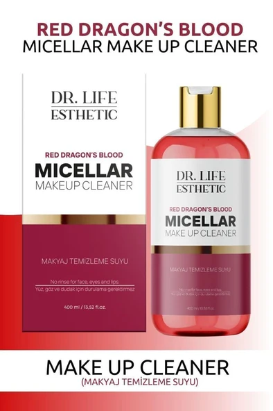 Dr. Lıfe Esthetic Red Dragon’s Blood Micellar Gözenek Sıkılaştırıcı Makyaj Temizleme Suyu 400ml ürün görseli 1