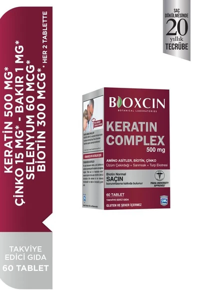 Bioxcin Keratin Complex 500 Mg 60 Tablet - Resim 2
