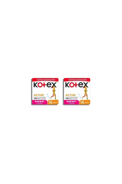 Kotex 4 Lü Uzun Active X 2 Adet ürün görseli 1