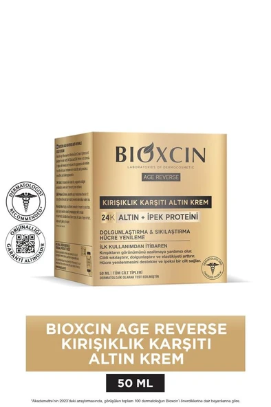 Bioxcin Age Reverse Kırışıklık Karşıtı Altın Krem 50 ML - 24K Altın ürün görseli 1