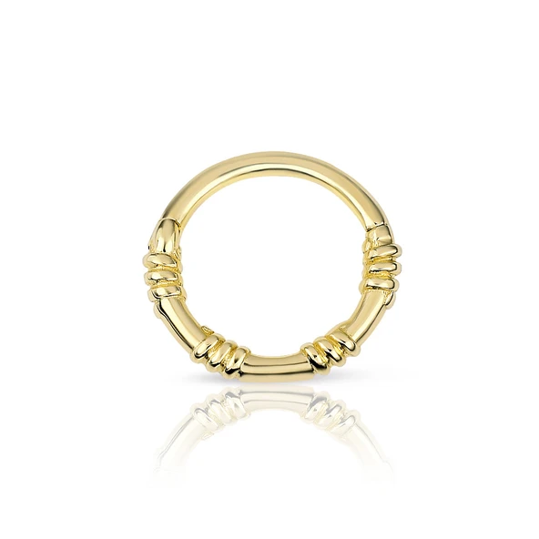 Taşsız Kıvrımlı Altın Helix Piercing ürün görseli 1