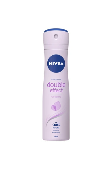 NİVEA WOMEN DEODORANT DOUBLE EFFECT 150 ML - Resim 2