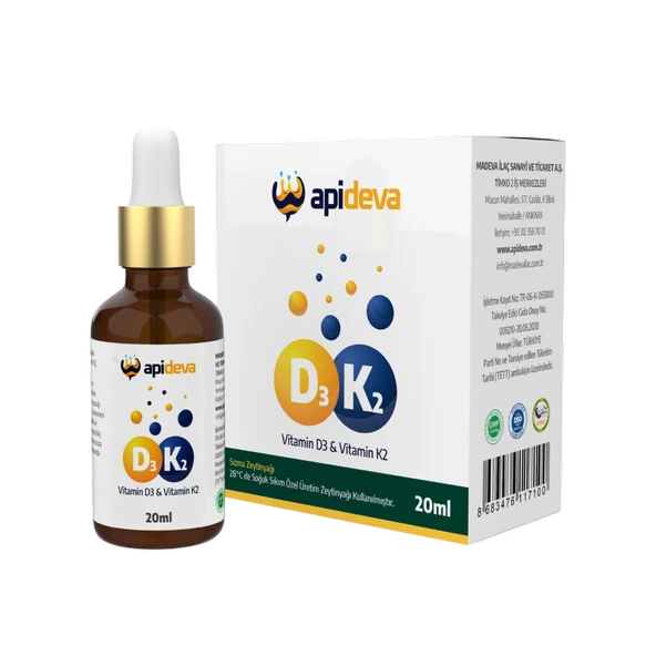 Apideva D3K2Vitamin ürün görseli 1