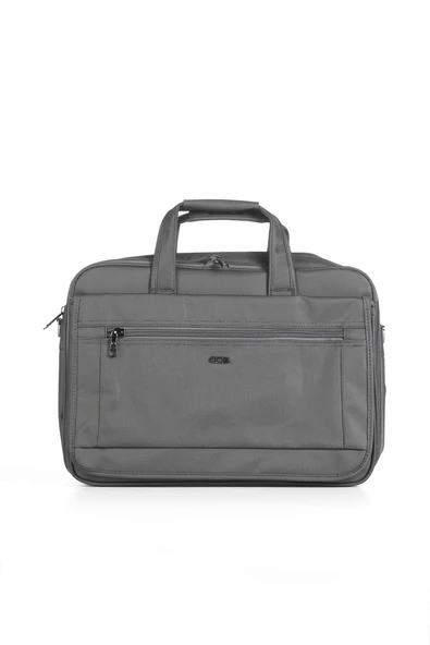 Ççs 71243 Gri Kumaş Laptop Bölmeli Evrak Çantası ürün görseli 1
