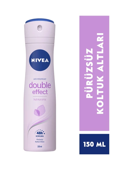NİVEA WOMEN DEODORANT DOUBLE EFFECT 150 ML ürün görseli 1