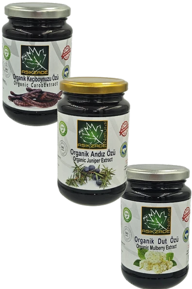 Aşıkzade üçlü Paket Andız Dut Ve Keçiboynuzu özü ürün görseli 1