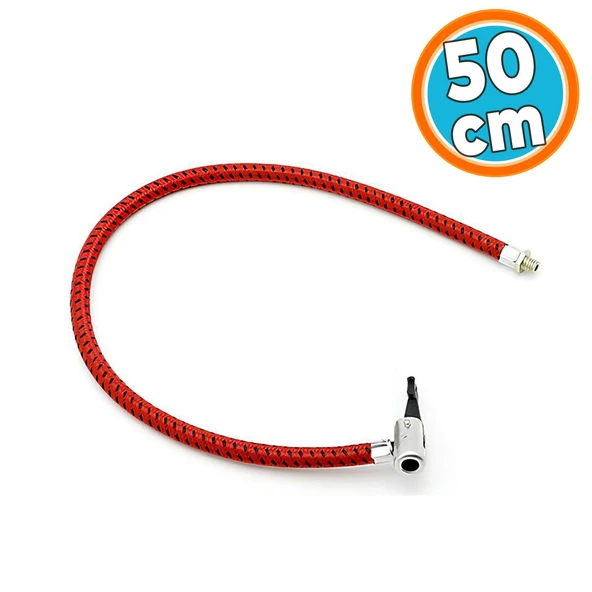 Bisiklet Pompası Hortumu Yedeği 50 cm 1 Adet Kopmaz Sağlam Standart ürün görseli 1