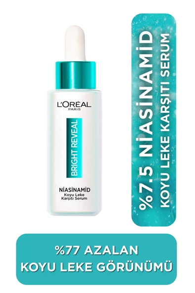L'Oreal Paris Bright Reveal Niasinamid Koyu Leke Karşıtı Serum 30 ml ürün görseli 1
