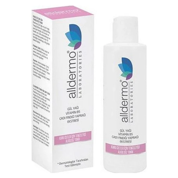 Alldermo Kuru Ciltler için Temizleyici Alkolsüz Tonik 200 ml ürün görseli 1