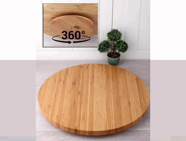Mien Dönebilen Bambu Sunumluk 33 cm 564 - Resim 2