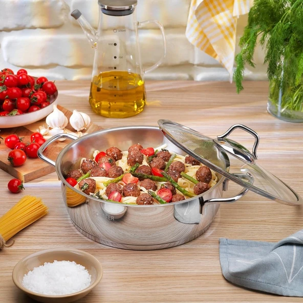 Schafer 13001-ınx05 Held Inox 26 Cm Basık Tencere ürün görseli 1