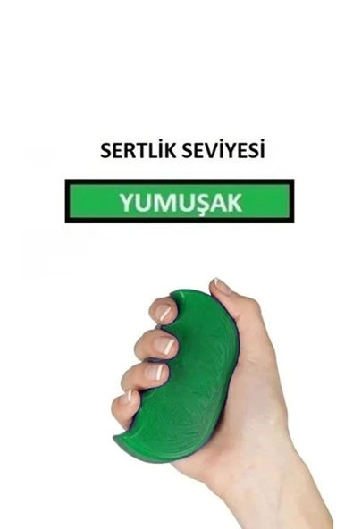 ZEYSAN Silikon Stres Aparatı El Egzersiz Güçlendirici Fizik Tedavi El Bilek Parmak Güçlendirme Yeşil ürün görseli 1