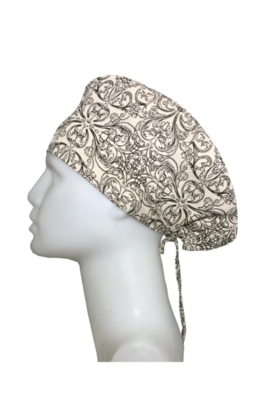 BEYAZ MEDİKAL Yeni Karışık Model Hemşire Aşçı Cerrahi Bone Hastane Bonesi Bandana ürün görseli 1