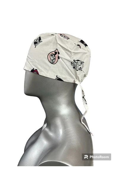 BEYAZ MEDİKAL Doktor Hemşire Aşçı Cerrahi Bone Hastane Bonesi Bandana ürün görseli 1