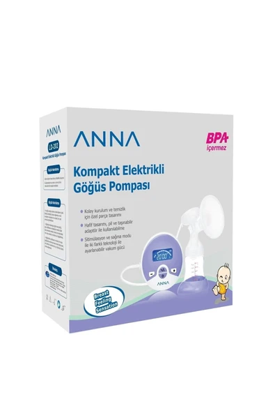 ANNA Kompakt Elektrikli Göğüs Pompası Tekli ürün görseli 1