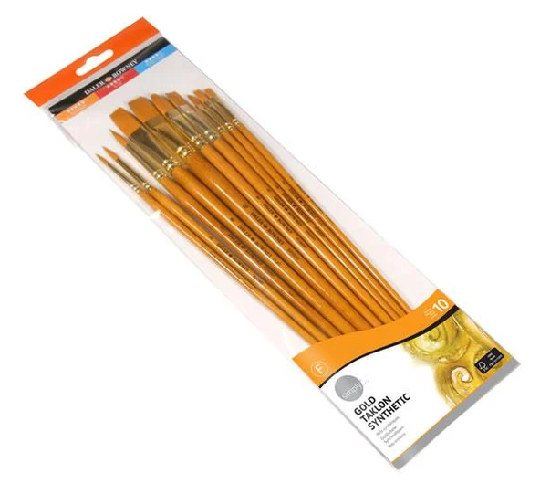 Daler Rowney Simply Taklon Firça Seti 10’lu ürün görseli 1
