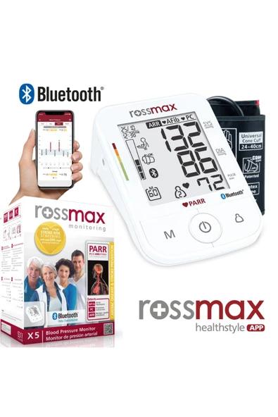 ROSSMAX X5 Bt Bluetooth Tam Otomatik Koldan Ölçüm Dijital Tansiyon Aleti ürün görseli 1