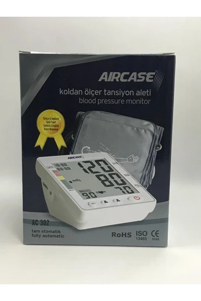 AIRCASE Koldan Ölçer Otomatik Tansiyon Aleti (dijital Konuşan Tansiyon Aleti) ürün görseli 1