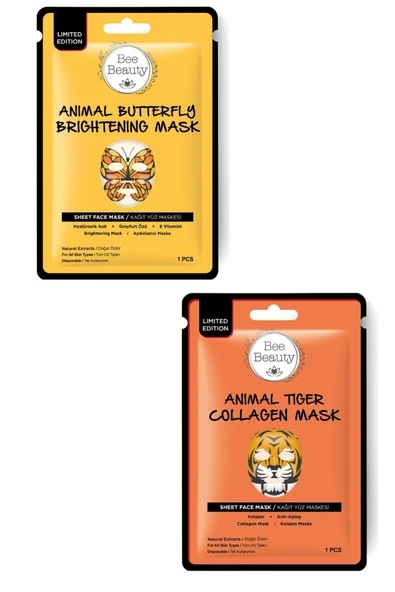 Bee Beauty Butterfly Tiger Kağıt Maske 25 gr ürün görseli 1