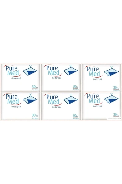 PUREMED 60x90 Köpek Çiş Pedi 6'lı 180 Adet ürün görseli 1