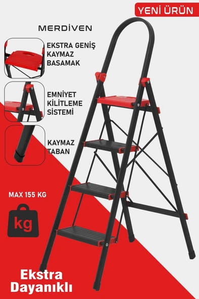 Devecioğlu 4 Basamaklı Star Geniş Basamakli Merdiven ürün görseli 1