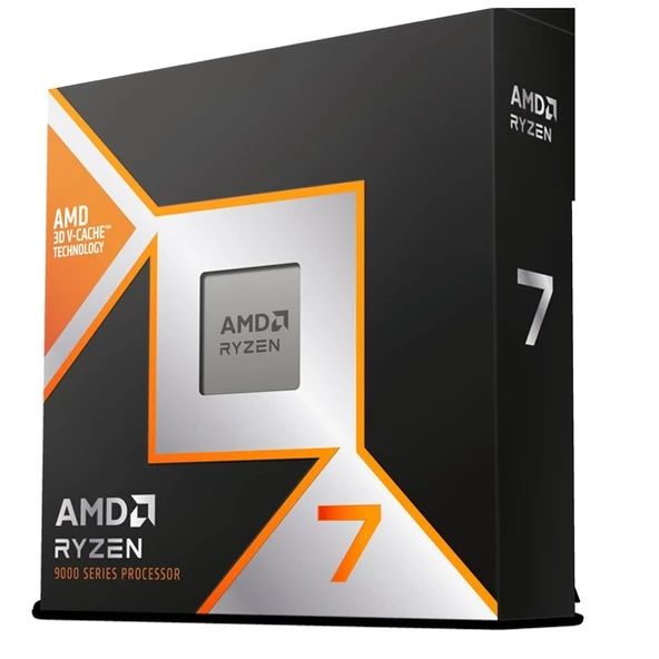 AMD RYZEN 7 9800X3D 104MB 16çekirdekli O/B UHD AM5 120w Kutulu+Fansız ürün görseli 1