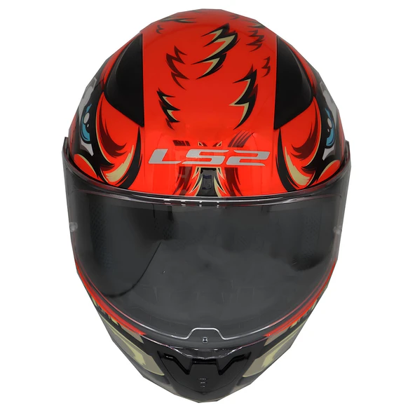 Ls2 Rapıd 2 Spox Kırmızı-Gri Kask Xl - Resim 4