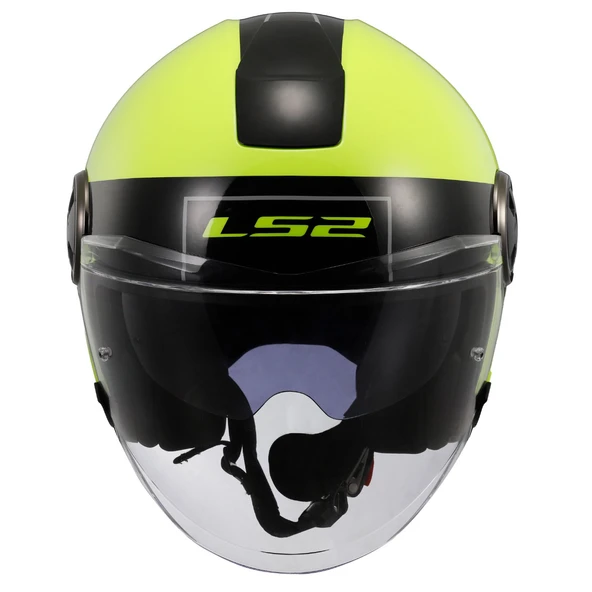 Ls2 Classy Classıc Siyah-Neon Sarı Kask Xl - Resim 4