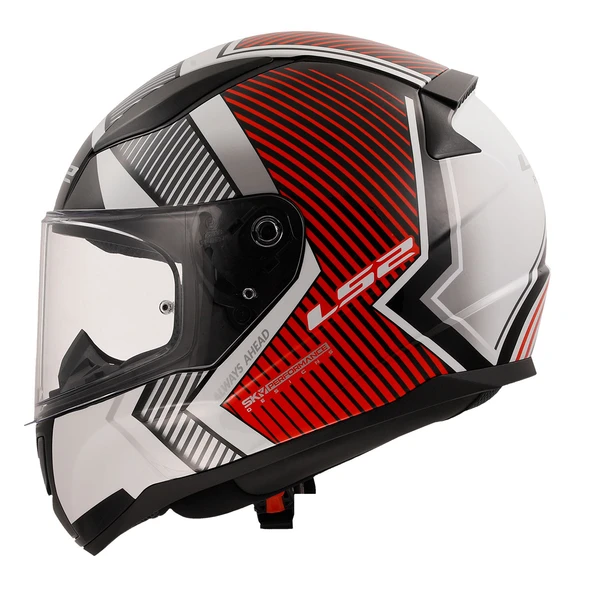 Ls2 Rapıd 2 Extra Beyaz-Kırmızı Kask L - Resim 2