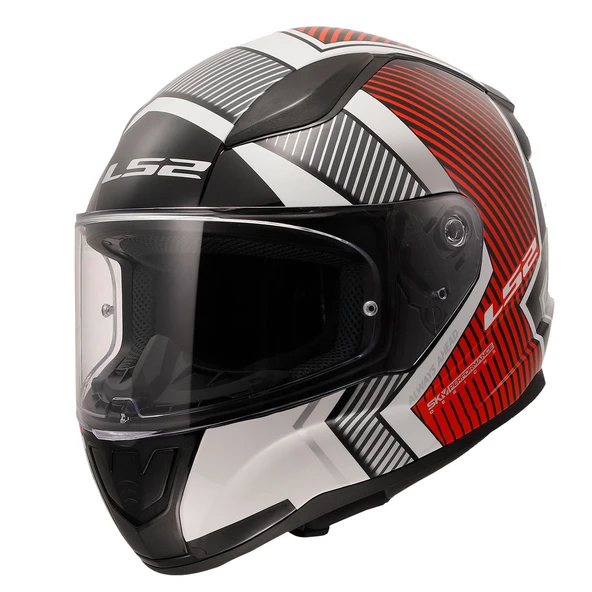 Ls2 Rapıd 2 Extra Beyaz-Kırmızı Kask L ürün görseli 1