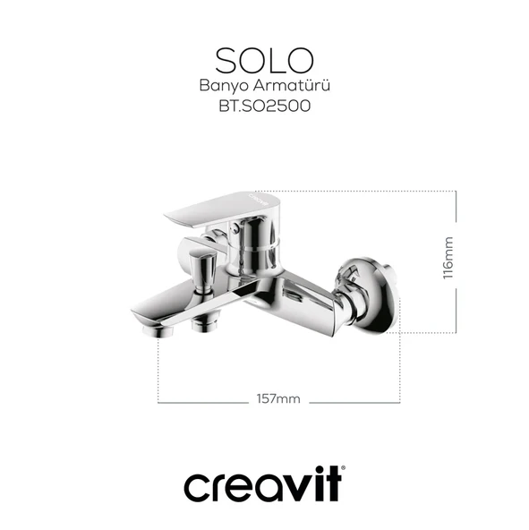CREAVİT Solo Banyo Bataryası SO2500 - Resim 2