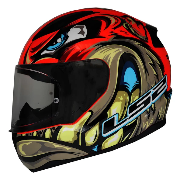 Ls2 Rapıd 2 Spox Kırmızı-Gri Kask Xxl - Resim 2
