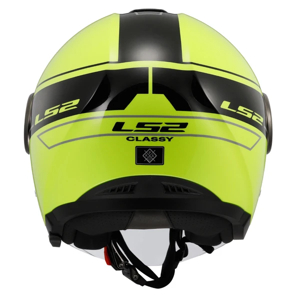 Ls2 Classy Classıc Siyah-Neon Sarı Kask Xl - Resim 3