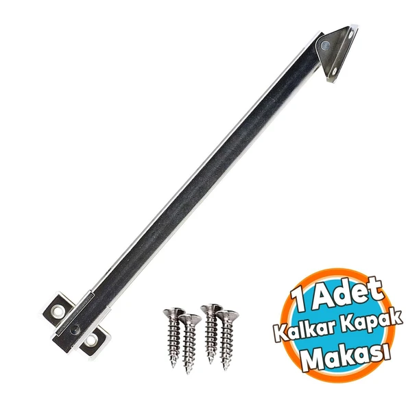 Kalkar Kapak Makası Dolap Çekmece Metal 25 Cm Sessiz Açma Kapama Amortisör Piston 1 Adet ürün görseli 1