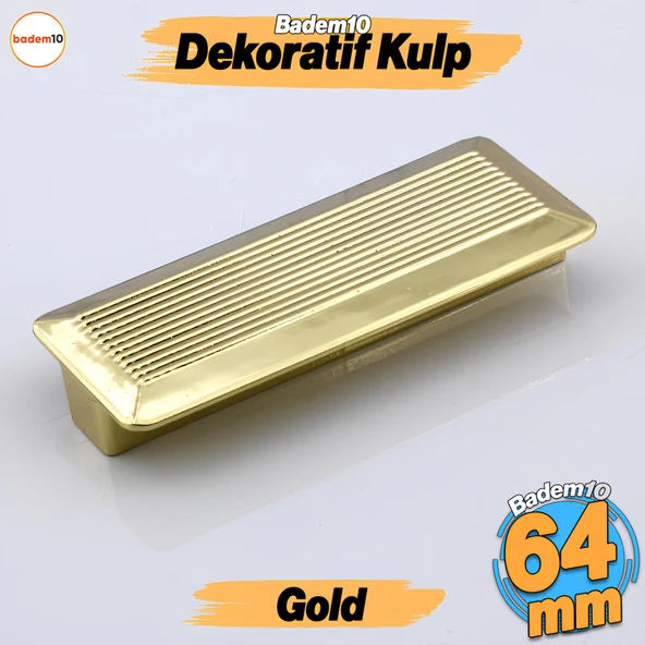 Elit Gold Plastik Kulp 64 mm Mutfak Mobilya Çekmece Mutfak Dolap Dolabı Kulpları Kapak Kulbu 6.4 cm ürün görseli 1