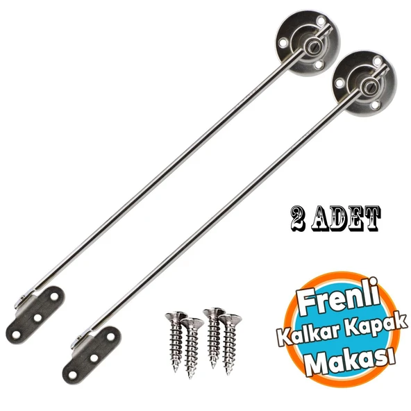 Frenli Kalkar Kapak Makası Dolap Çekmece Metal 25 Cm Sessiz Açma Kapama Amortisör Piston Bar 25 cm ürün görseli 1