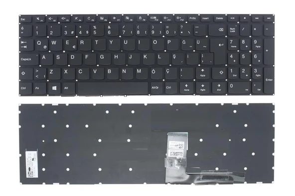 Lenovo uyumlu NSK-BV0SN 0T NSK-BV2SN 0T SN20K93009 Notebook Klavyesi, Laptop Tuş Takımı (Siyah TR) ürün görseli 1