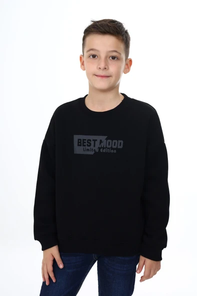 Toontoy Erkek Çocuk Best Mood Baskılı Sweatshirt ürün görseli 1