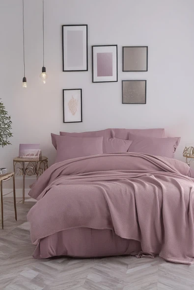 Ecocel Pike Örtü Battal MegaKing 260x230cm Karde Mürdüm ürün görseli 1