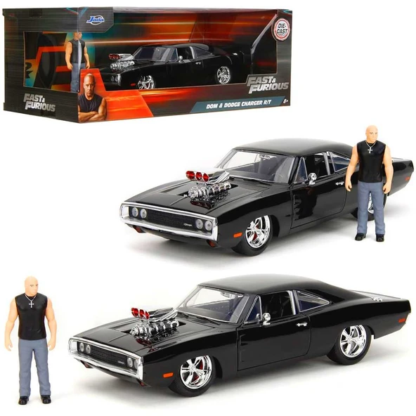 Jada Fast And Furious Dom And Dodge Charger R/t 1/24 Model Araba ürün görseli 1